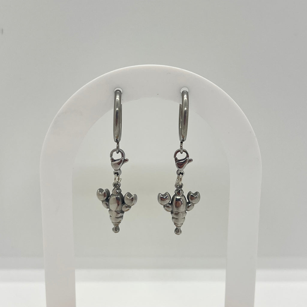 Boucles d'oreilles Soléa homard