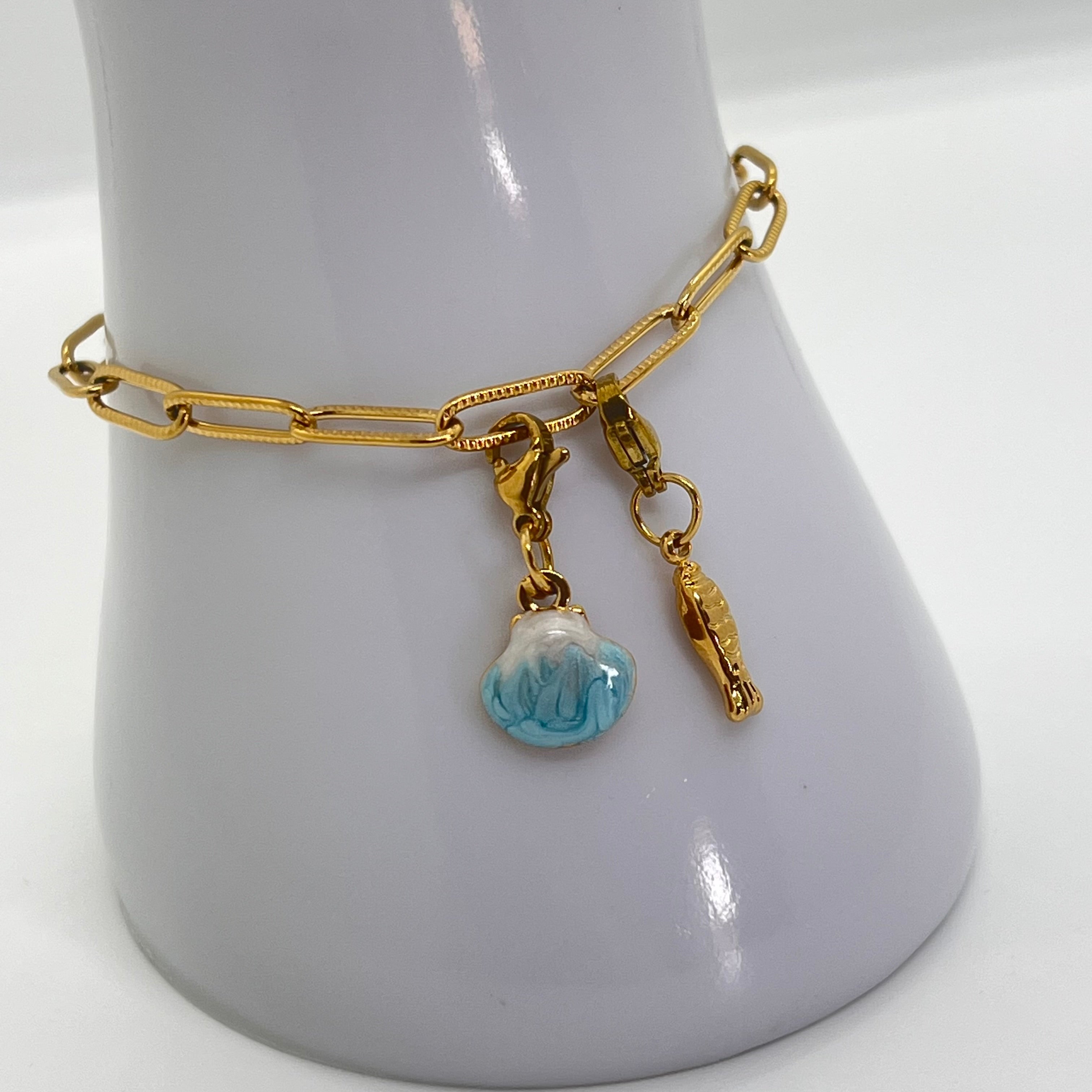 Bracelet Soléa coquillage & poisson