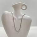 Collier acier inoxydable arenté
