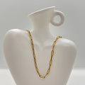 Collier acier inoxydable doré 2