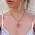 Collar SUNSET 2.6 - flor rosa