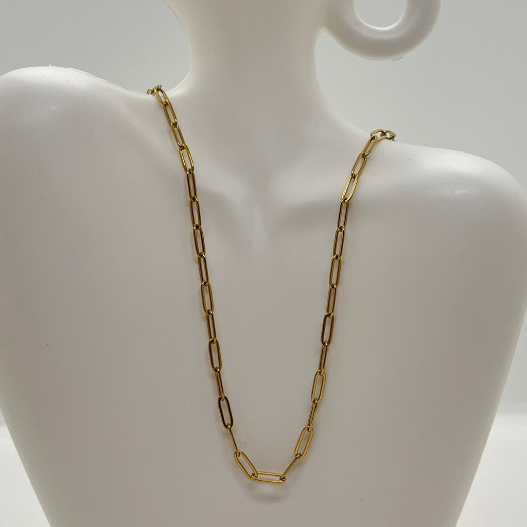 Collar cadena dorada