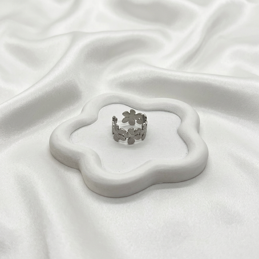 Bague fleurs, vue complète