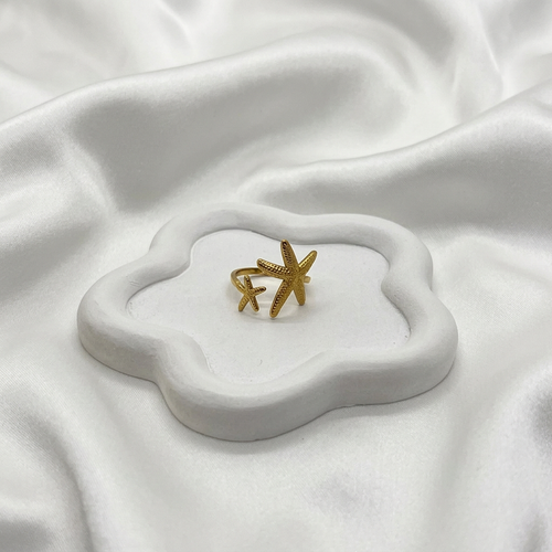 Bague étoiles de mer, vue complète