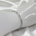 Bracelet chaîne argenté 