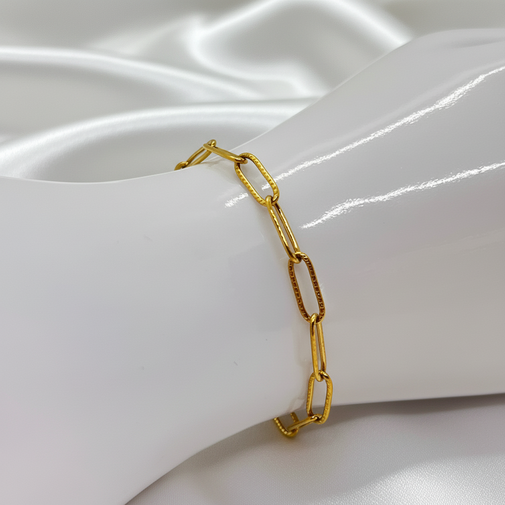 Bracelet chaîne doré 