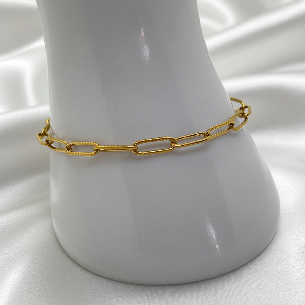 Bracelet doré chaîne fine 
