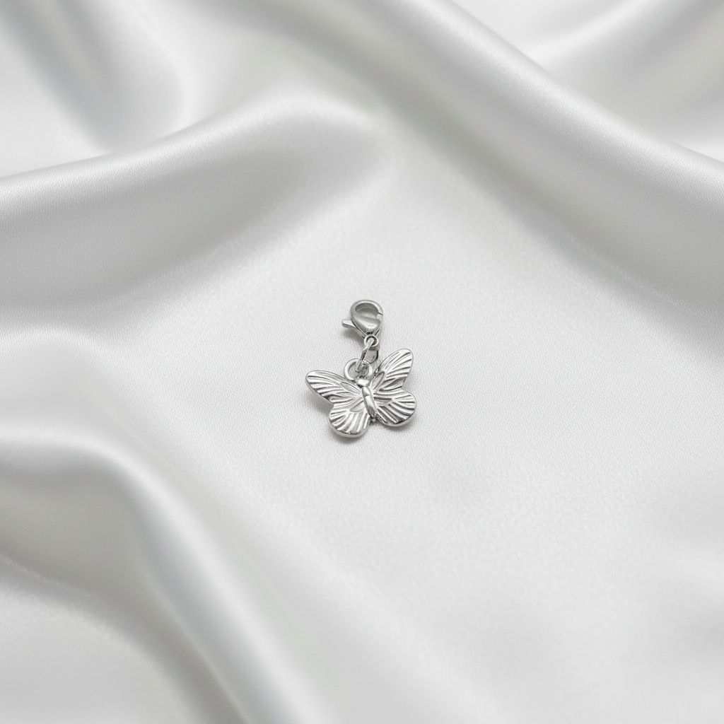 Charm papillon argent