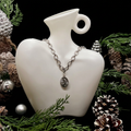 Collier argenté, vue complète