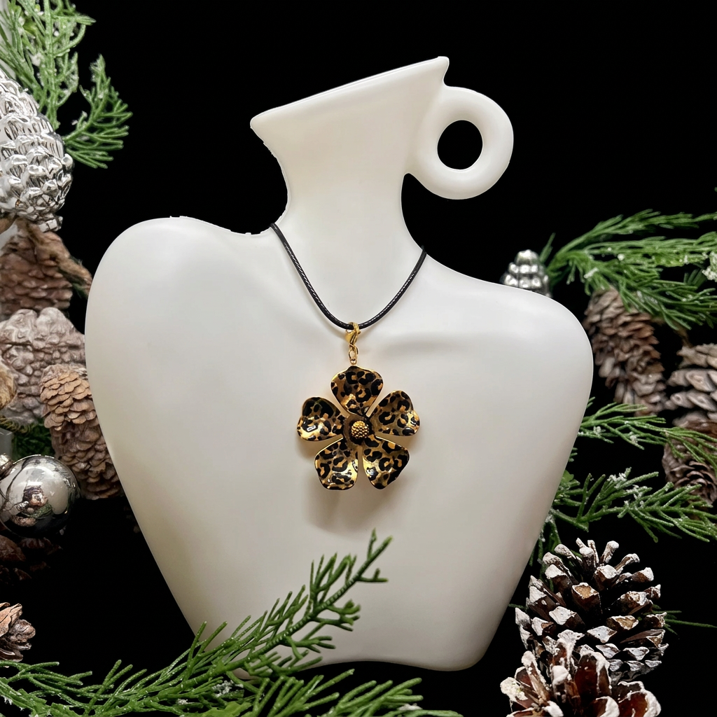Collier fleur, vue complète