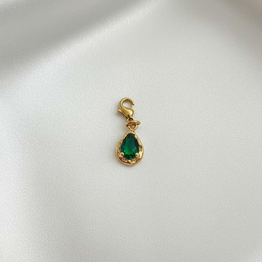Goutte vert émeraude