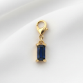 Pendentif baguette bleu