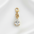 Pendentif goutte blanche