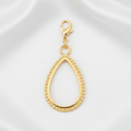 Pendentif goutte dorée