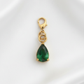 Pendentif goutte verte