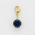 Pendentif rond bleu foncé