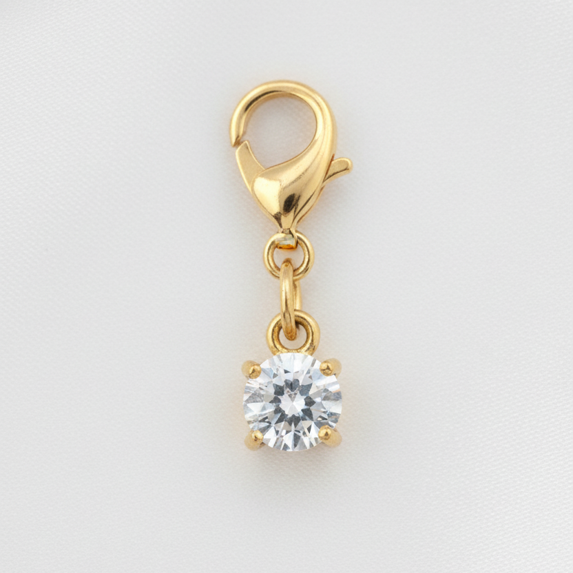 Pendentif rond cristal