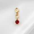 Pendentif rond + mousqueton