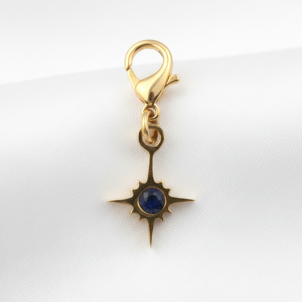 Pendentif étoile bleue