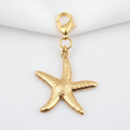 Pendentif étoile de mer dorée