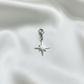 Pendentif étoile polaire argentée lumineuse