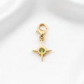 Pendentif étoile vert olive